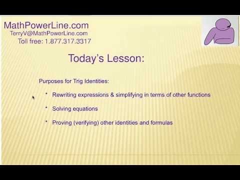 How to Use Trig Identities: Problem Set 1