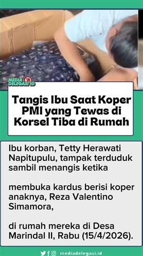 Her Child Dies in Korea, Mother in Medan Cries When Suitcase Arrives: Passport and Cell Phone