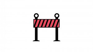 Barrier Icon Road Block Symbol Restricted Stock Footage Video (100% Royalty-free) 3440015145 | Shutterstock