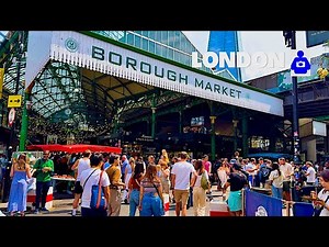 London Walk 🇬🇧 BOROUGH Market Tour| Best street food markets in London | London Street Food [4K HDR]