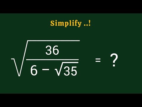 A Nice Square Root Simplification Question | Maths Olympiad Question