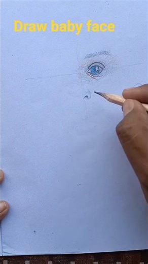 Draw baby face #art #drawing #pencildrawing #drawingtutorial #portraitdrawing #baby