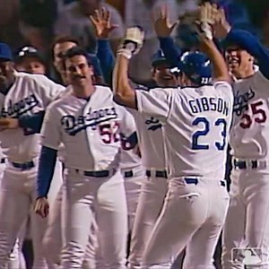 433K views · 3.5K reactions | “High fly ball into right field, she is gone!”⁣ ⁣ To celebrate Kirk Gibson’s birthday today, we look back at his iconic 1988 World Series homer. #TBT | Los Angeles Dodgers | Facebook