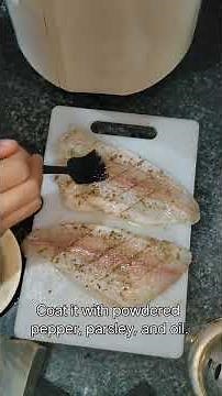 Grilled Cream Dory Fish in the Air Fryer #cooking #cookingfood #airfryerrecipes #easyrecipe