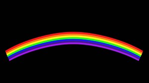 Download Rainbow animation visual isolated on black for free