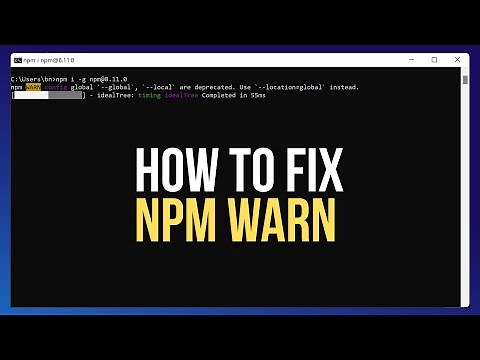 FIX npm WARN config global `global`, `local` are deprecated. Use `location=global` instead.