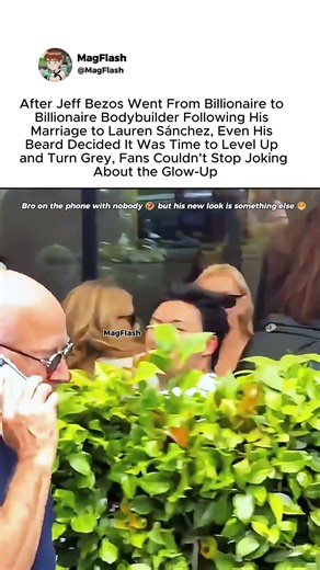 Jeff Bezos' bodybuilder glow-up and grey beard have fans joking about the level up #jeffbezos