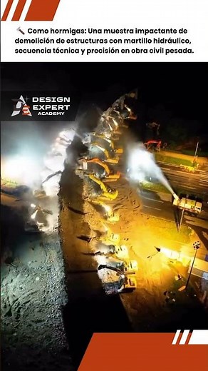 🚧 Demolición controlada con excavadoras | así desmontan la estructura por etapas 👷‍♂️| DesignExpert