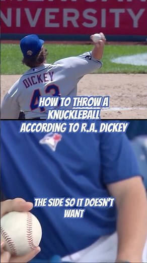 How to throw a #knuckleball according to R.A. Dickey