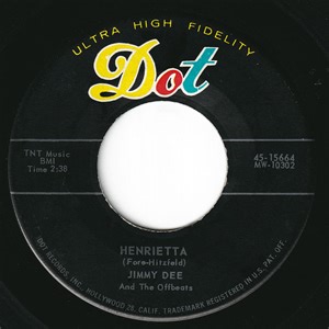 Jimmy Dee And The Offbeats - Henrietta / Don't Cry No More