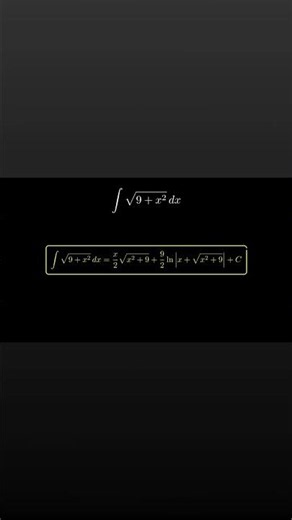 integral of sqrt 9 +x^2 dx
