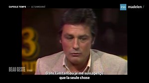 Ce soir, on vous parle d'un Samouraï. Pauline Baduel, reponsable éditoriale de madelen, remonte le temps pour Beau Geste, à même pas 40 ans, Alain Delon confiait sa peur de vieillir, et de comment il allait vieillir... La star, entourée de ses chiens, se confiait comme jamais. >>> https://madelen.ina.fr/home | INA