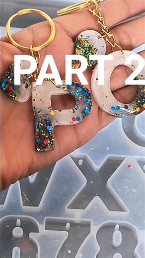 P & Q Resin Letter Art | Part 2 | Satisfying Process ✨ #resinartist #PQ#letters #satisfying #part2