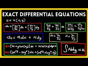 How To Solve Exact Differential Equations || Calculus II