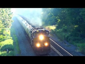 CSX Train Overhead View! Amtrak Yellow 50th Anniversary Unit! BNSF Train Coming At You + More Trains