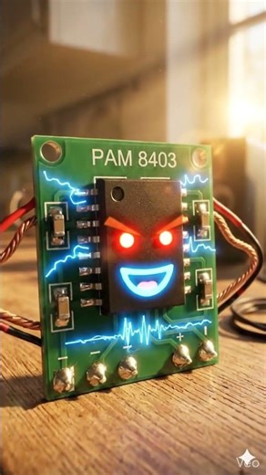PAM8403 Amplifier Explained in 8 Seconds 🔊 | Talking Audio Module | DIY Electronics #electronic