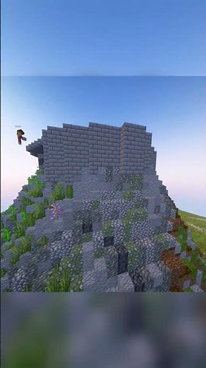 I Built a Mountain Village with a Castle in Minecraft