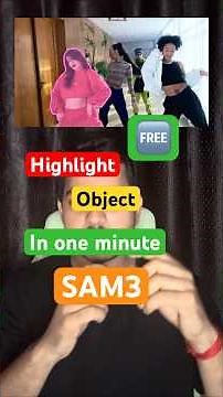 FREE SAM3 VIDEO SEGEMNENTETION & HIGHLIGHTNG TOOL | META AI.