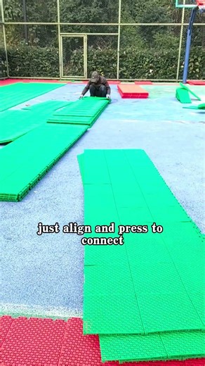 why choose interlocking flooring for basketball courts? #sportsflooring #interlockingfloor