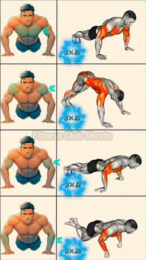 Ultimate Push-Up Strength Workout💪🏻|#PushUpWorkout #HomeChestWorkout #NoEquipmentTraining #UpperBody