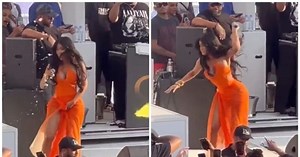 Cardi B fan throws drink at her, singer retaliates by throwing mic; WATCH viral video