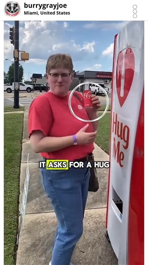 This Coca-Cola Machine Gives Drinks for Hugs