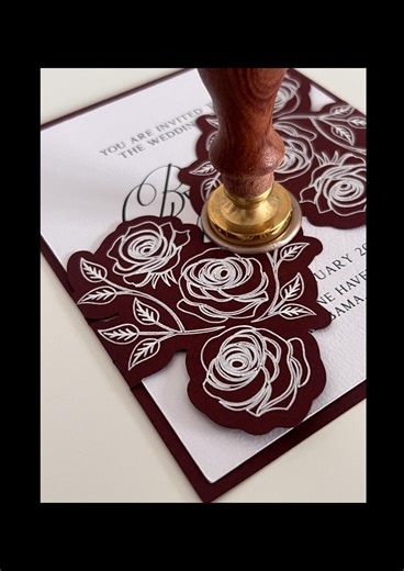 Floral Gatefold Invitation Jacket - Etsy