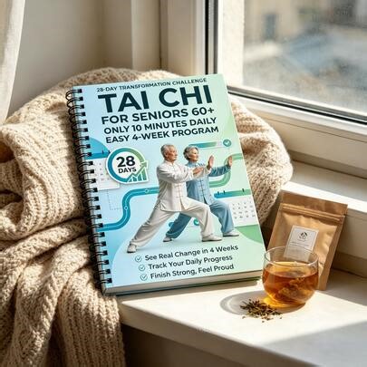 1pc Tai Chi Practice Manual For Seniors And Beginners - Spiral Bound, Includes Progressive Daily Exercises, Gentle Movement Routines For Fitness, Training, And Practice, Step-By-Step Tai Chi Guide | SHEIN