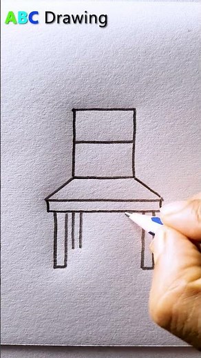 How To Draw A Chare From Letter 'H' #shorts #drawing #easy