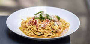 Lobster Linguine with Genovese Basil Recipe