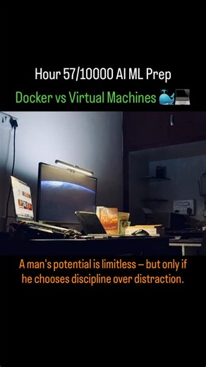 Sumanthuuuu on Instagram: "Today’s study session went deep into Docker—the backbone of modern DevOps and MLOps pipelines! Learned how containers revolutionize deployment by packaging applications and dependencies into portable, lightweight environments. Key Takeaways: ✅ Containers share the host OS kernel → lightweight, fast, portable ✅ Virtual Machines (VMs) emulate full systems → heavier but more isolated ✅ Docker Images vs Containers: images = blueprints; containers = running instances ✅ Inst