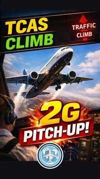 Boeing 757 TCAS ‘CLIMB’ RA | Autopilot Disconnect Leads to 2G Pitch-Up (2024) #shorts