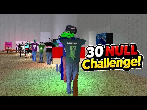 30 NULL Challenge.. 30 Bosses in Baldi’s Basic!!(Baldi's basic mod)