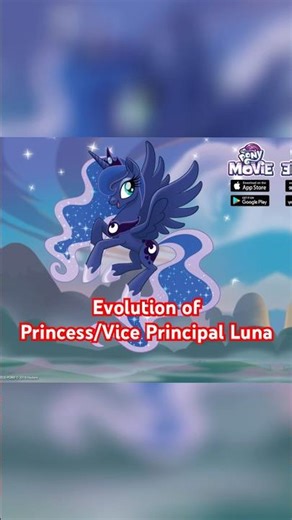 Evolution of Princess Luna #mlp #mylitlepony #princessluna #nightmaremoon #equestriagirls
