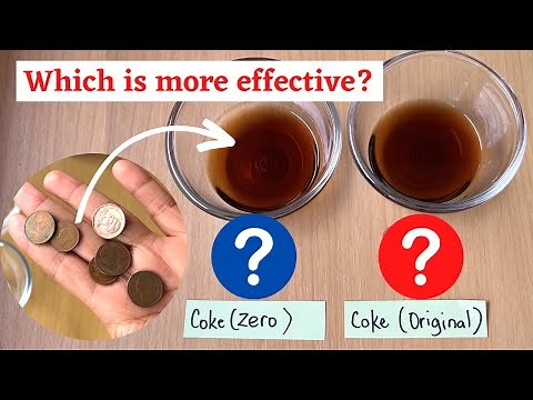 Coin and Coke Experiment | Cleaning Pennies | Coke Zero Vs Coke Original | Which cleans better?
