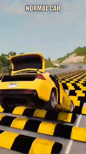 Large vs Small Cars on a 100-Speed Bumpy Ride 🚗💥 | Car Crash Simulator