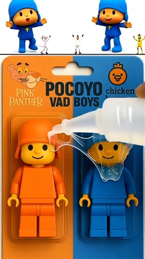 Unboxing Glue Lego Pocoyo Vad Boyz Pink Panther X Chicken Banana