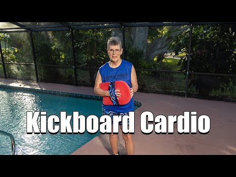Kickboard Cardio Aquatic Fitness Workout