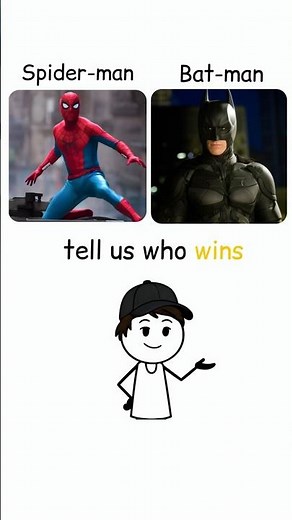 Spider-Man vs Batman — who would win? 🕷️🦇