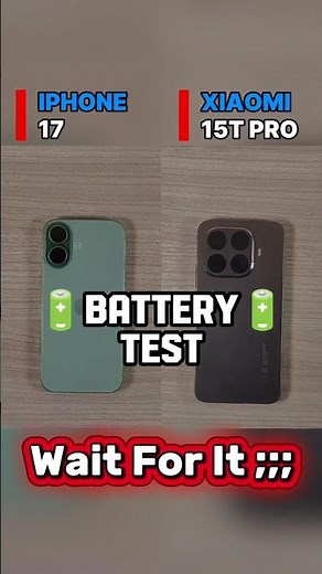 💥🔋 iPhone 17 vs Xiaomi 15T Pro – REAL BATTERY DRAIN TEST | Screen On Time 🔥
