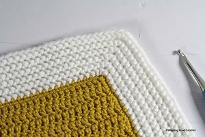 Herringbone Crochet Border: How to Crochet - Winding Road Crochet