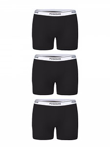 POSESHE Women's Boxer Underwear, Anti-Chafing Plus Size Boyshorts Panties 6" Inseam S-5XL