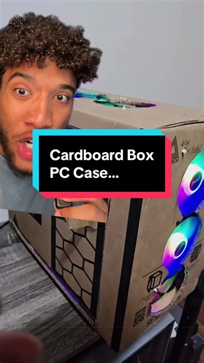 He is using a PC case BOX… as his PC case @เลอเป็นโปรแกรมมุ่ง #c#carterpcstech #gamingpc #pc