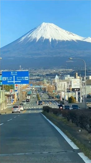 Epic Drone View of Mount Fuji 🇯🇵 | Japan's Most Iconic Road to Fuji 🏔️✨ #Shorts #travel #city
