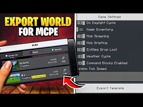 🔥 How to Export World in Minecraft PE 1.21.100+ 🌟 | Minecraft PE | Trouble Gaming 🚀