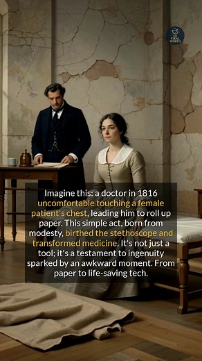 The unexpected invention of the stethoscope changed medicine forever. #history #didyouknow #medicalinnovation #facts | Hidden Flow