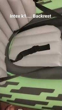 intex K1 inflatable kayak backrest and seat modification. #intexK1 #inflatable