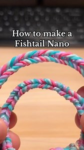 146K views · 2K reactions | Rainbow Loom Fishtail Nano Tutorial #rainbowloom #tutorial #fyp | Rainbowcraftworks | Facebook