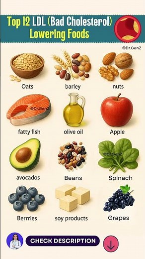 Top 12 LDL Bad Cholesterol Lowering Foods | Cholesterol Lowering Foods