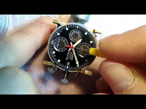 Reinstalling the hands on a Vintage Seiko 5T52-6A40 World Timer